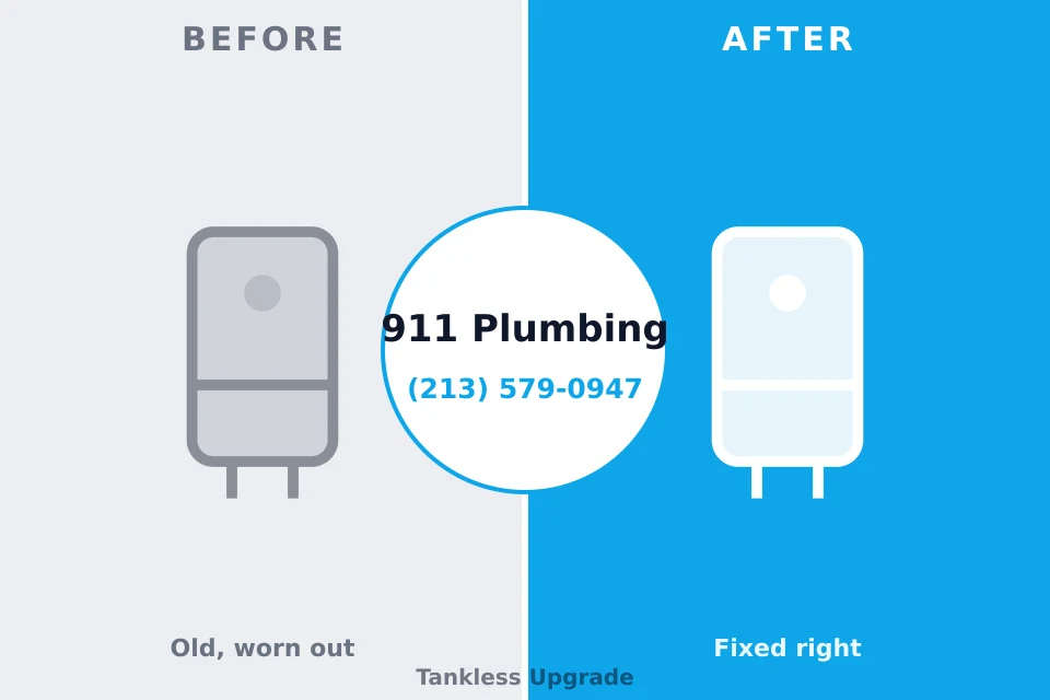 Before and after: plumbing company Hastings, MN